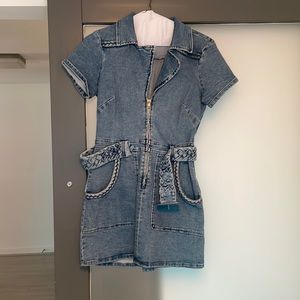 Jean show me your mumu dress with braided belt